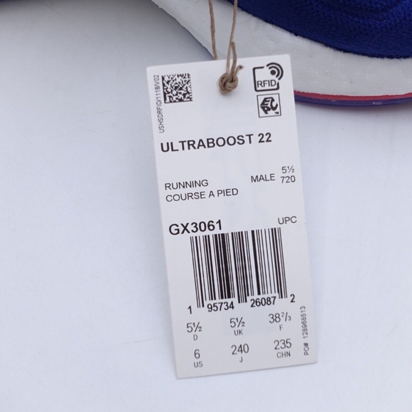 NEW adidas Ultraboost 22 Running Shoes GX3061 Legacy Indigo - Picture 3 of 9